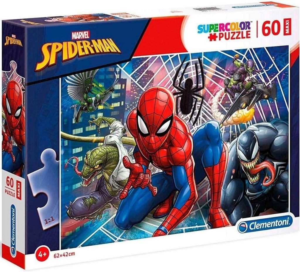 Spiderman puzzel 60 maxi stukjes NIEUW doos licht beschadigd, Ophalen of Verzenden, Meer dan 50 stukjes, Nieuw, 4 tot 6 jaar