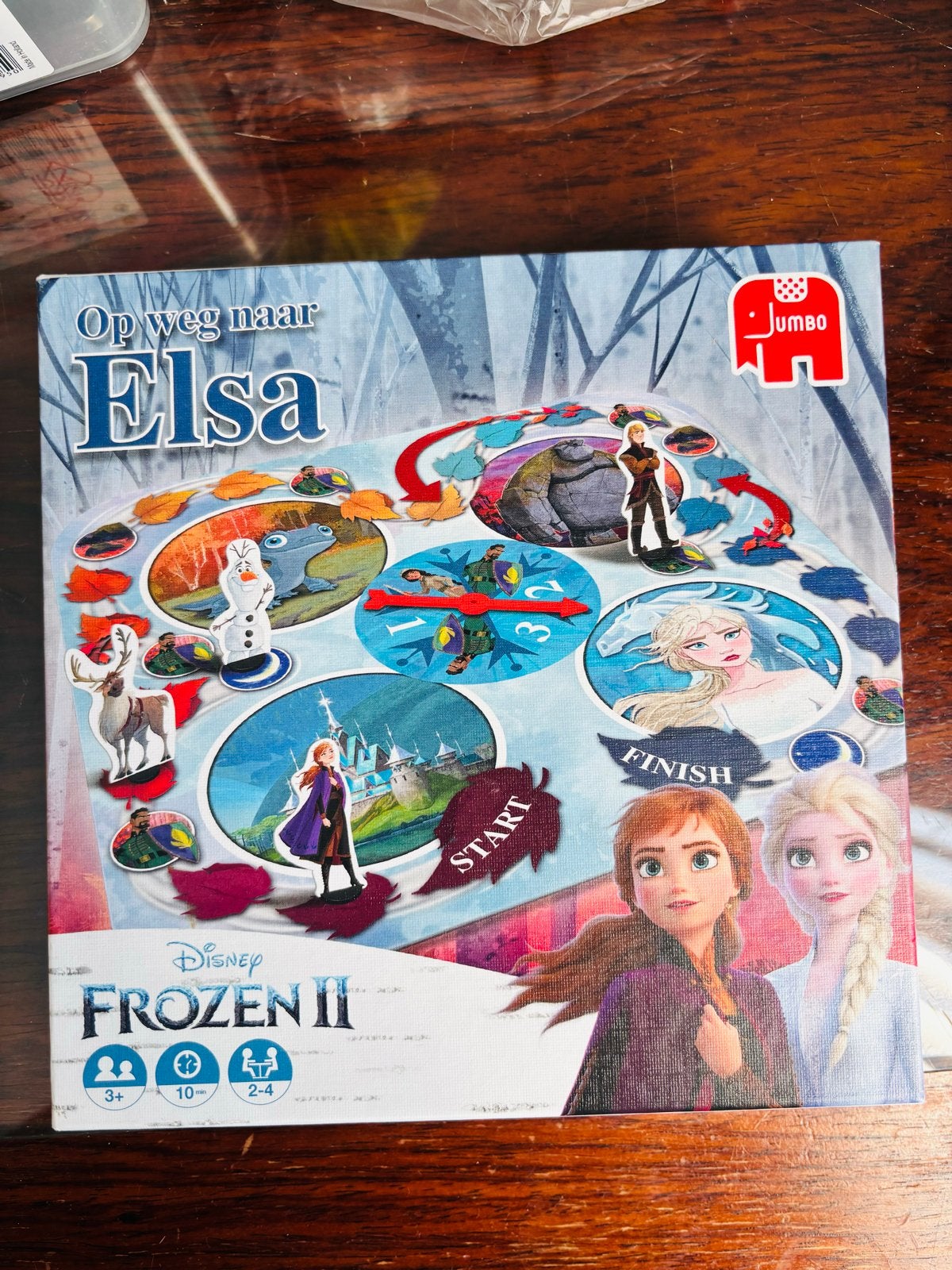Disney Frozen II: Op weg naar Elsa bordspel Jumbo, Drie of vier spelers, Ophalen, Zo goed als nieuw