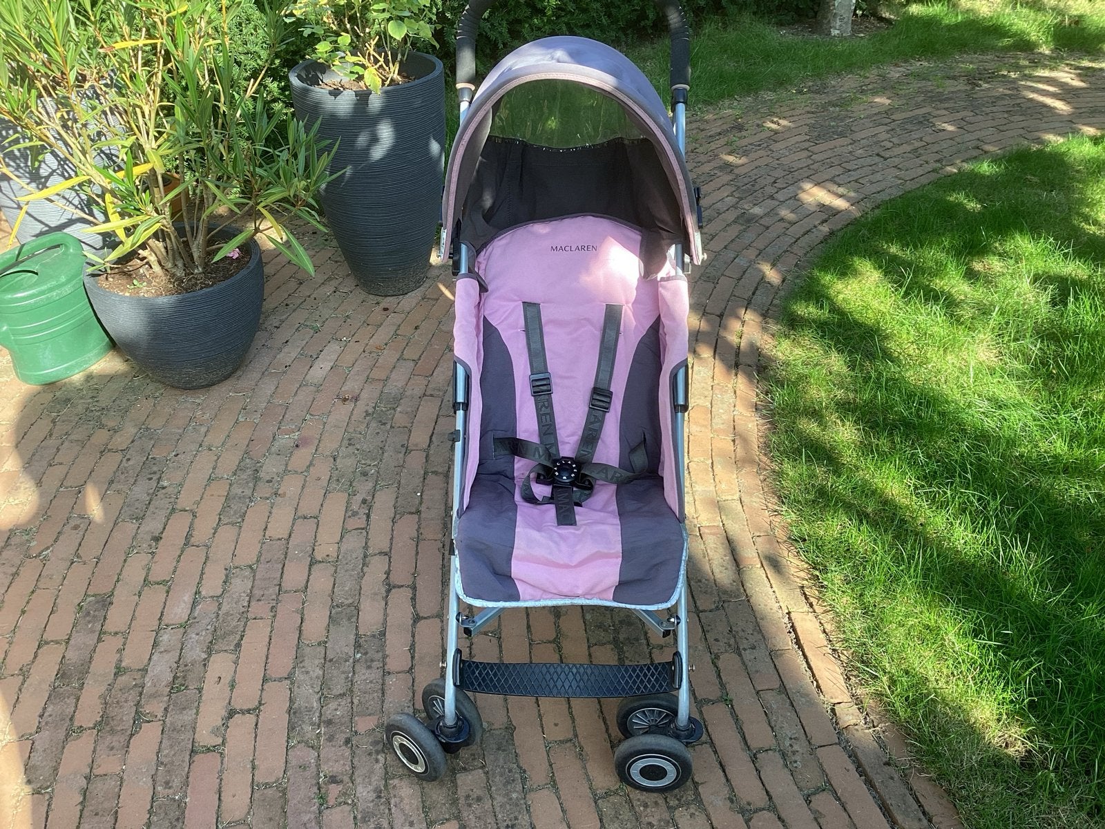 Maclaren buggy - roze/grijs, Ophalen, Gebruikt, Kinderwagen, Overige merken