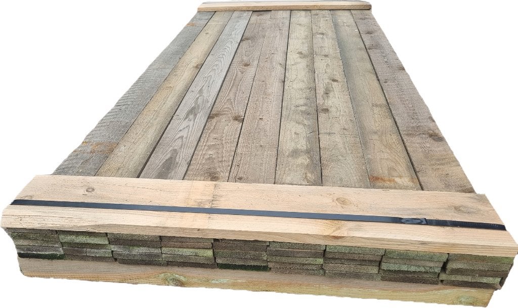 42 Planken geïmpregneerd +/- 1.5x10.0 cm - nr: TP625, Ophalen, 180 tot 250 cm, Planken