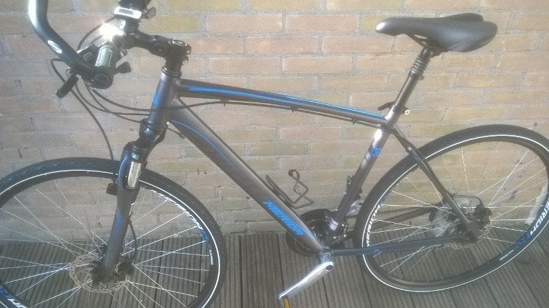 Merida Crossway 10-V fiets - Zo goed als nieuw, Versnellingen, Zo goed als nieuw, Schijfrem, 53 tot 57 cm