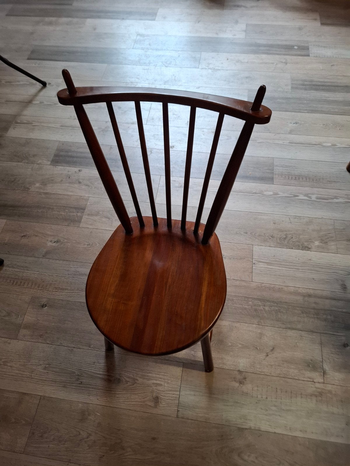 Vintage houten stoel - Spijlenstoel, Antiek en Kunst, Ophalen of Verzenden