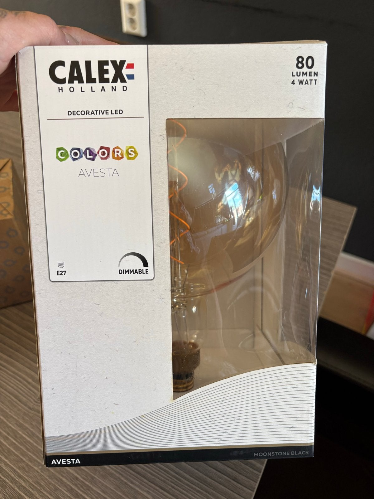 Calex Colors Avesta LED Lamp E27 Dimbaar Nieuw, Ophalen, Zwart, Nieuw, Dimbaar