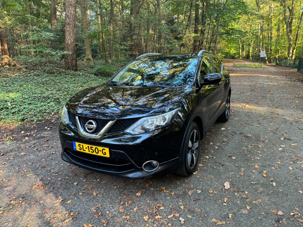 Nissan Qashqai 1.2 N-Connecta 2016 Zwart Panoramadak, Auto's, Nissan, Particulier, Qashqai, Benzine, C, SUV of Terreinwagen, Handgeschakeld