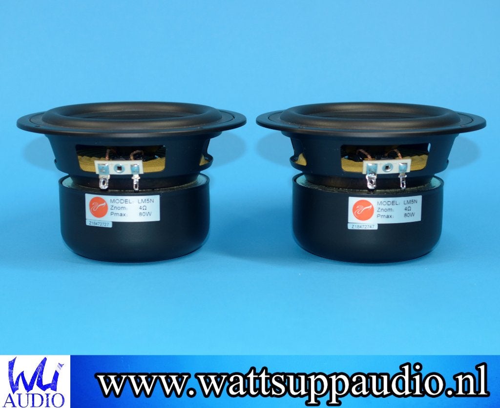 Hivi LM5N 5.25 mm ( 13cm ) midwoofer / speaker set van 2, Overige merken, Gebruikt, ., Speakerset