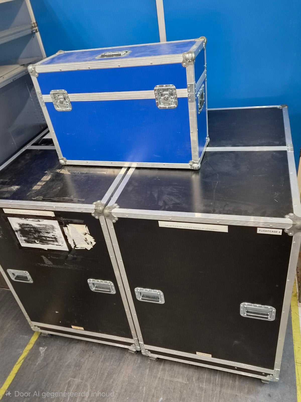 Meerdere grote Flightcases / Beurs kisten, Ophalen, Gebruikt, Overige instrumenten, Flightcase