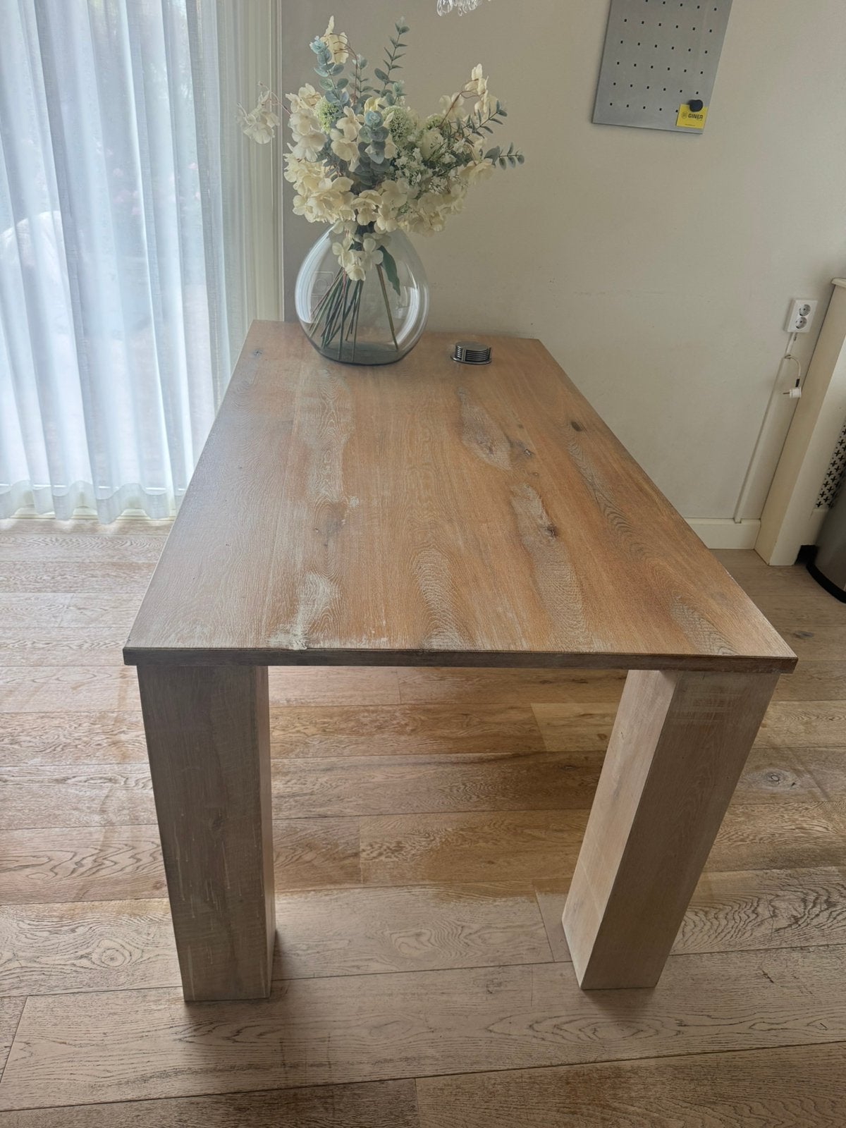Eettafel ( unieke), Gebruikt, Vijf personen of meer, 150 tot 200 cm, Rechthoekig