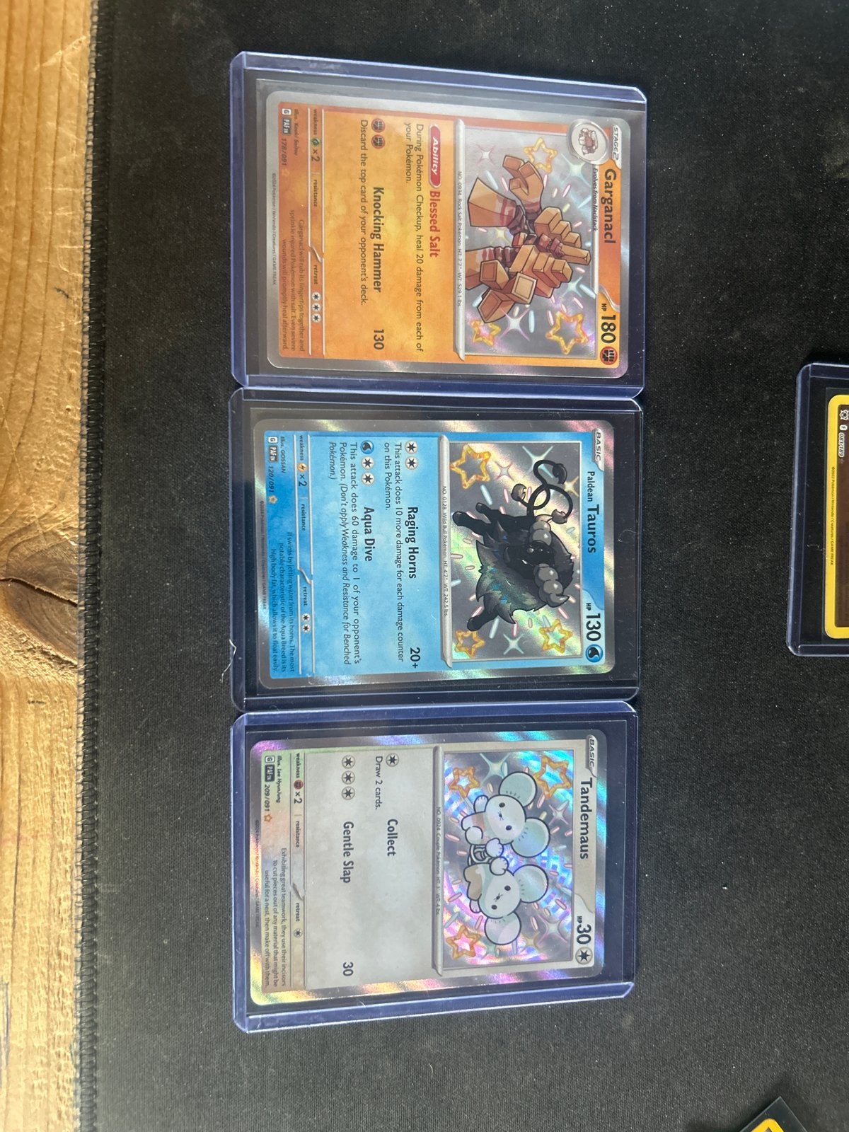 Paldean Fates Baby Shiny Tandemaus Pokemon Kaart, Ophalen of Verzenden, Zo goed als nieuw, Losse kaart, Foil