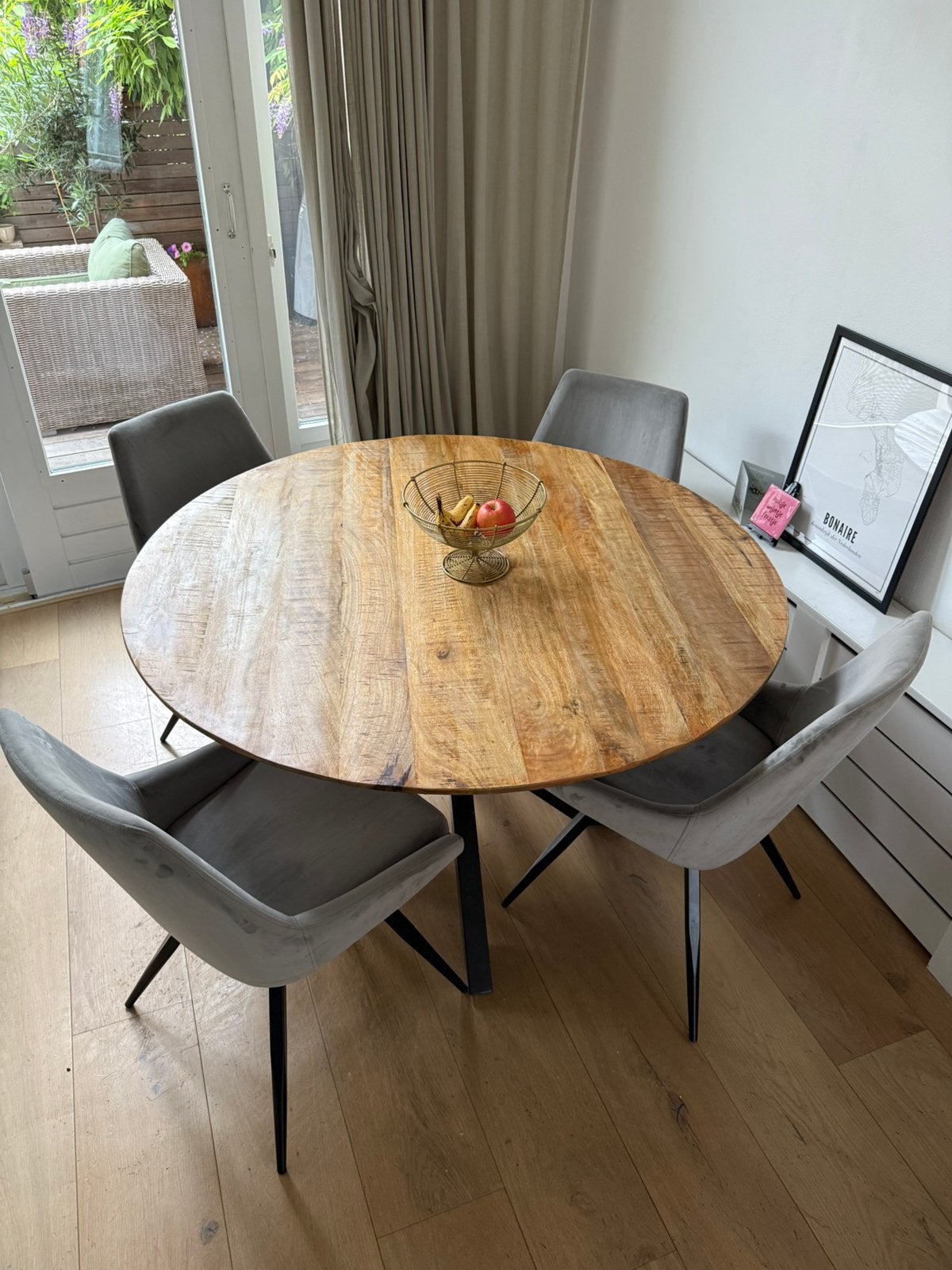 4 eettafel stoelen, Huis en Inrichting, Tafels | Eettafels, Ophalen, Zo goed als nieuw, Rechthoekig, 50 tot 100 cm