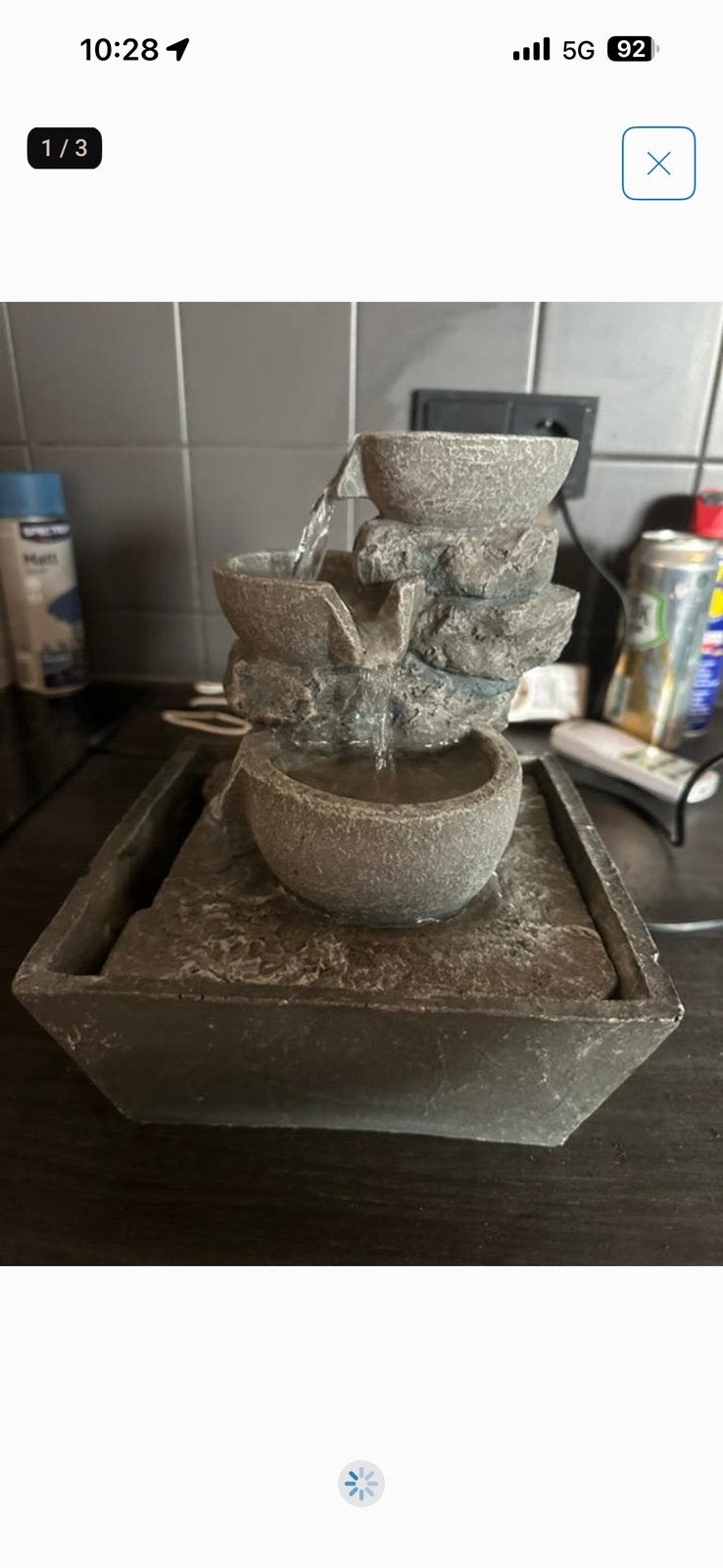 Waterfonteintje, Tuin en Terras, Waterpartijen en Fonteinen, Ophalen, Zo goed als nieuw, Beton, Waterornament