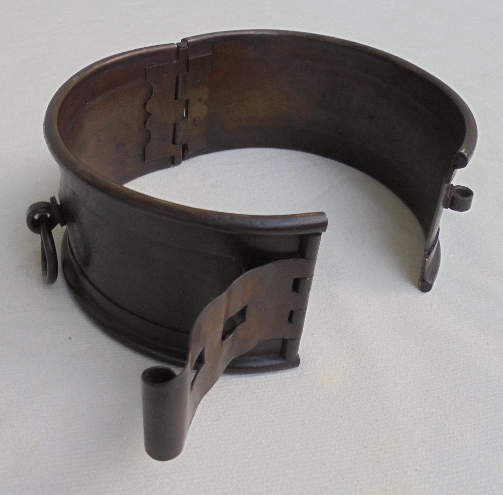 Antieke koperen hondenband halsband, Ophalen of Verzenden