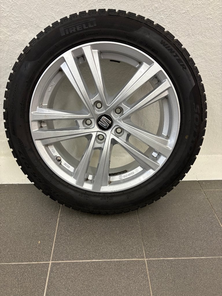 lichtmetalen velgen met winterbanden, Ophalen, Banden en Velgen, 17 inch, Winterbanden