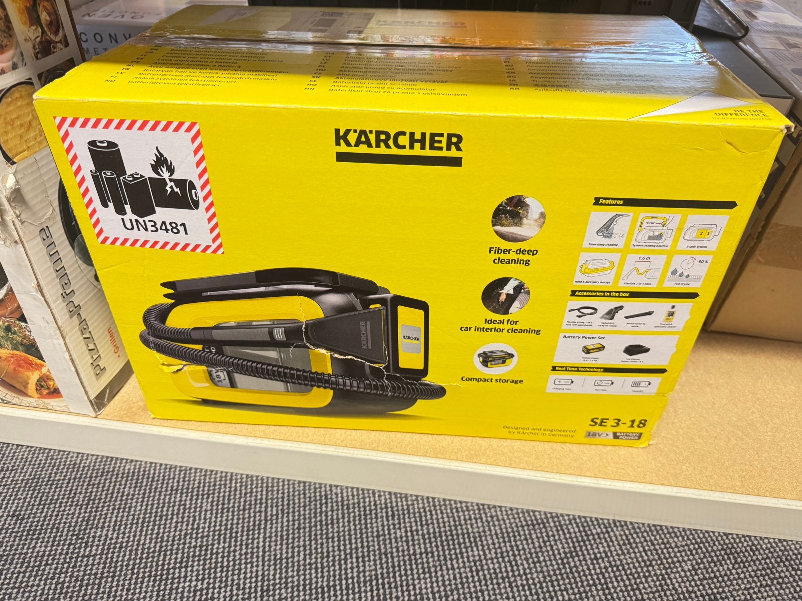 Karcher SE-3-18 spoel/extractie reiniger, Doe-het-zelf en Verbouw, Reinigingsmachines, Nl, Info@karcher.nl, Nieuw, Ophalen of Verzenden