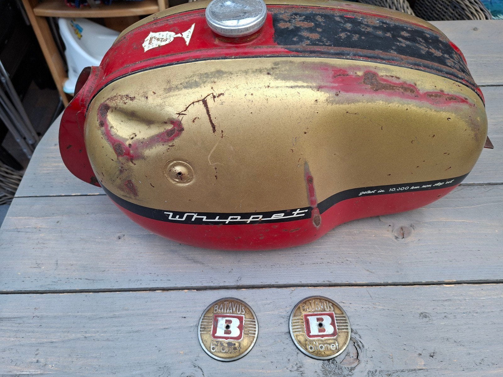 Originele Batavus Whippet '63 tank., Ophalen of Verzenden, Gebruikt, Tank