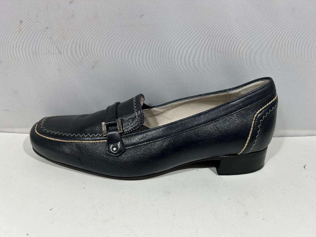 Picardi, maat 38 e (smal), nette zwarte schoenen., Verzenden, Zo goed als nieuw, Picardi, Instappers