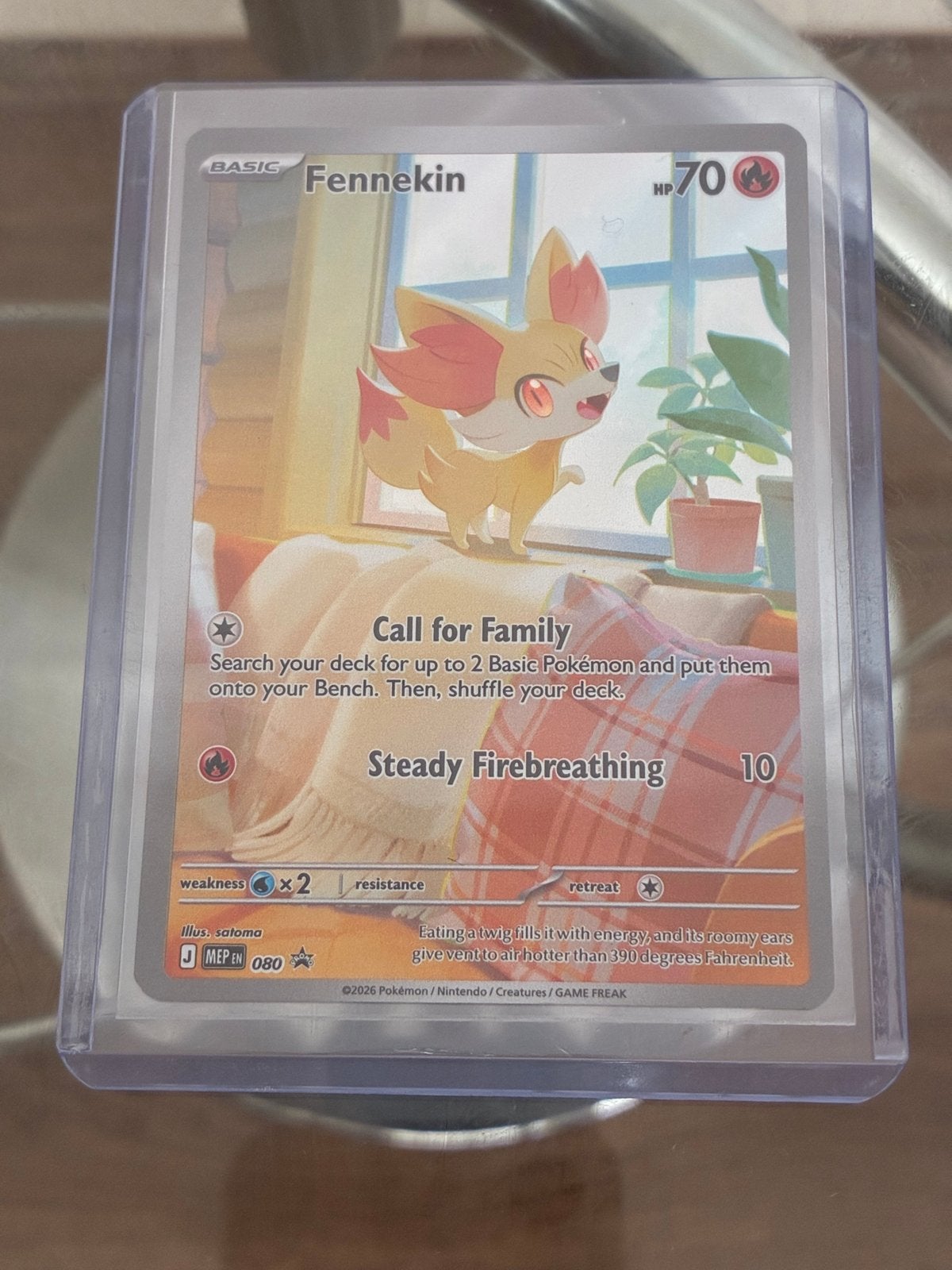 Fennekin Pokémon kaart - Basic - Zo goed als nieuw, Ophalen of Verzenden, Zo goed als nieuw, Losse kaart