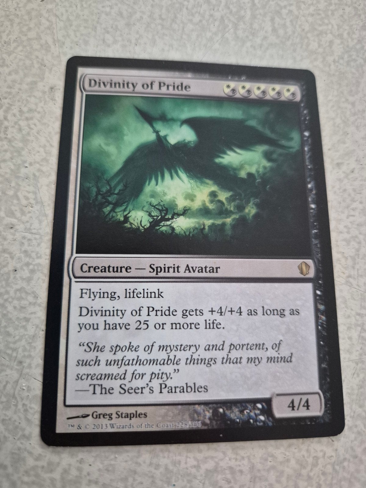 Magic: The Gathering - Divinity of Pride (2013), Ophalen of Verzenden, Gebruikt, Losse kaart
