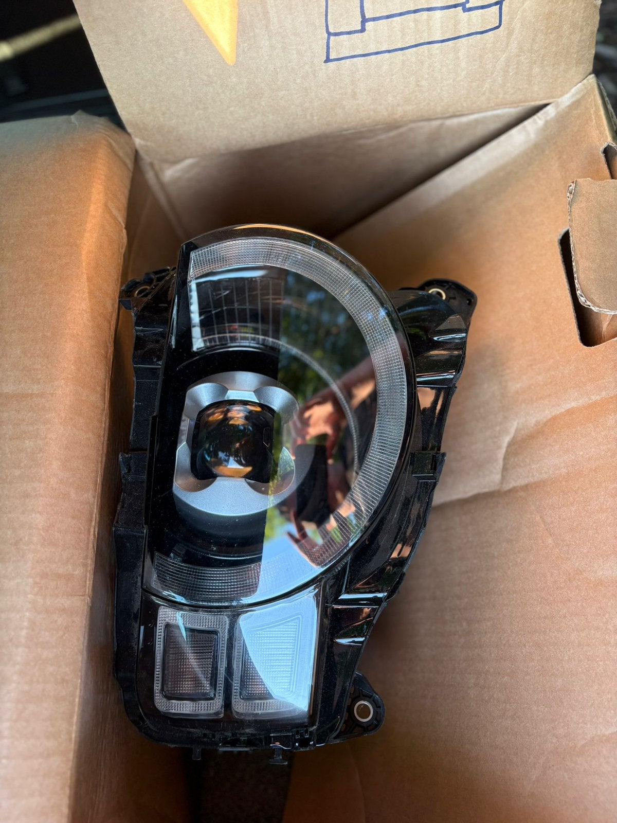 Originele Land Rover Defender matrix ledkoplamp rechts L663, Ophalen of Verzenden, Land Rover