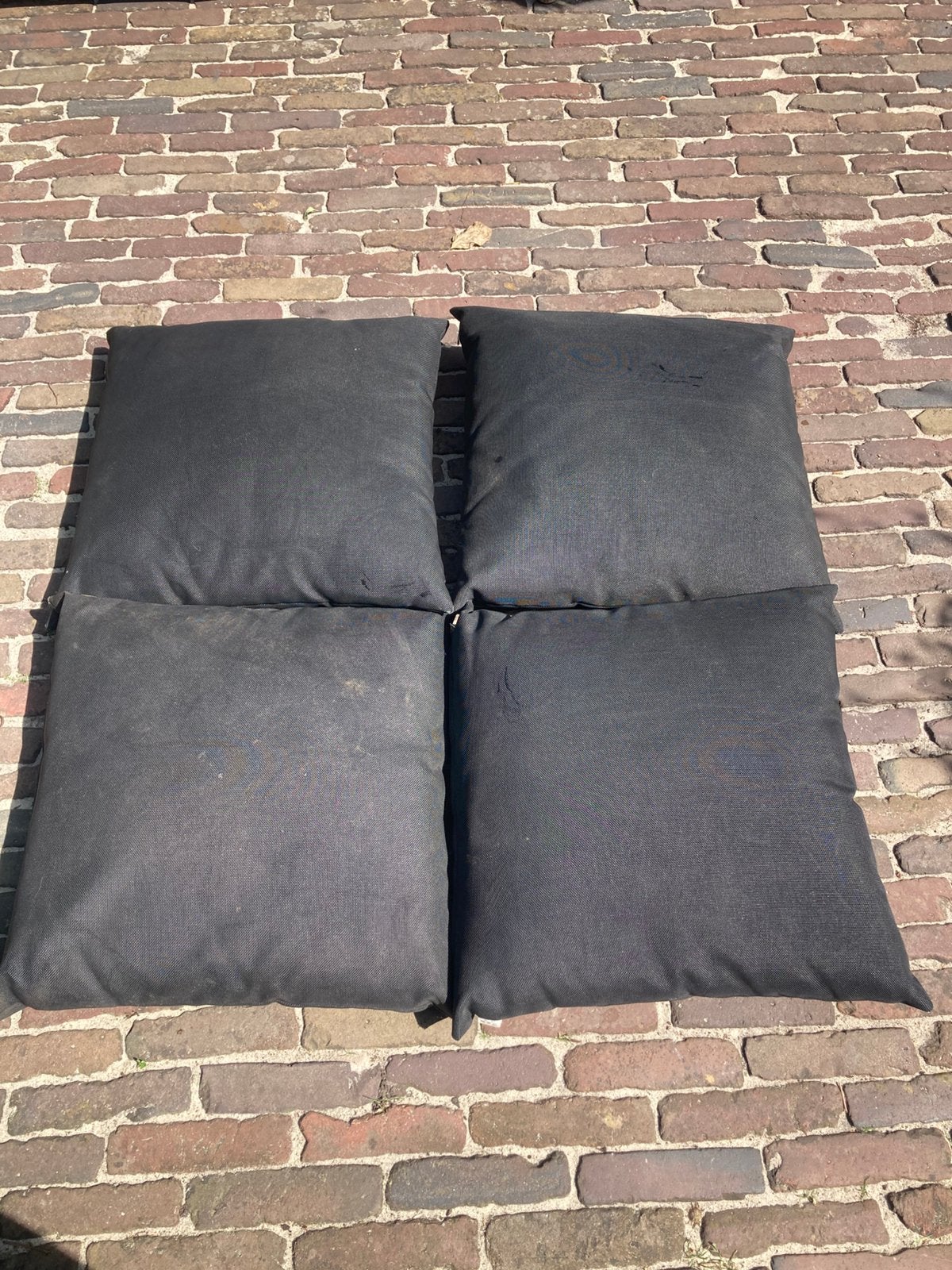 Life Zwarte All Weather Kussens, Tuin en Terras, Tuinmeubel-accessoires, Ophalen of Verzenden, Zo goed als nieuw