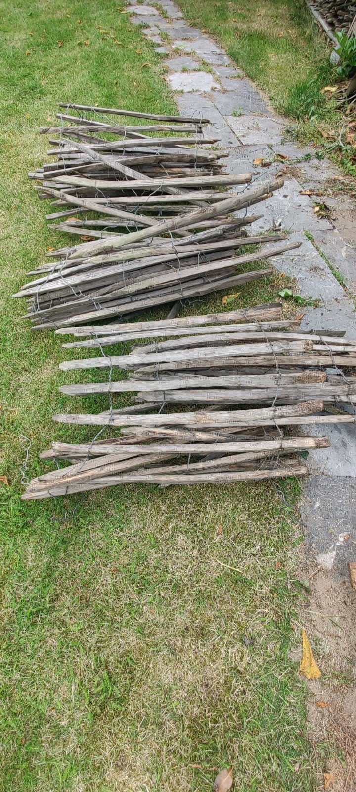Schapenhek van kastanjehout, Ophalen, Gebruikt, Hout, Tuinhek