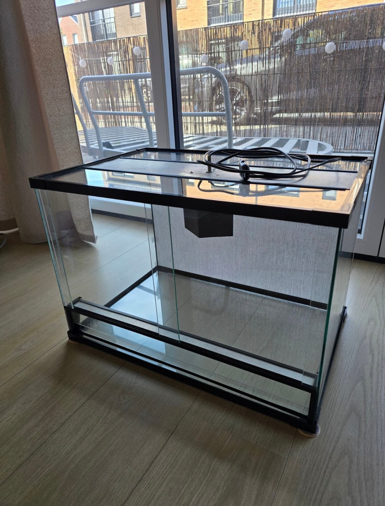 60x40x40 Cm glazen Terrarium, Ophalen, Gebruikt