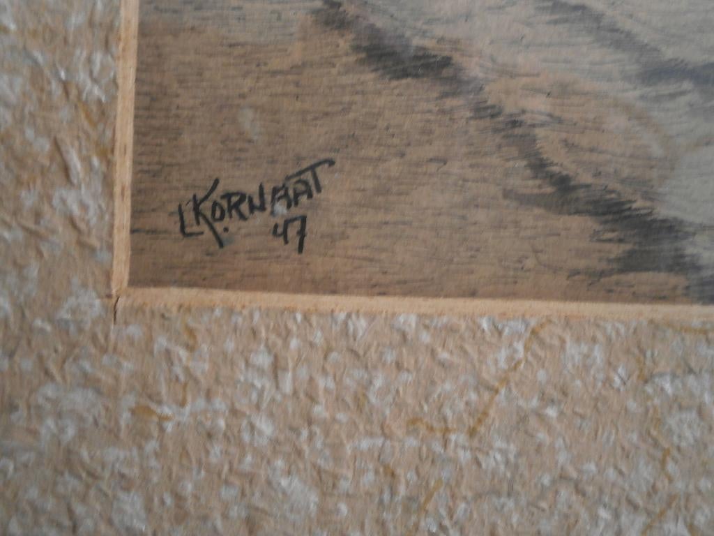 L.KORNAAT, Litho van een Boerderij in Vlaardingen,  47., Antiek en Kunst, Ophalen of Verzenden