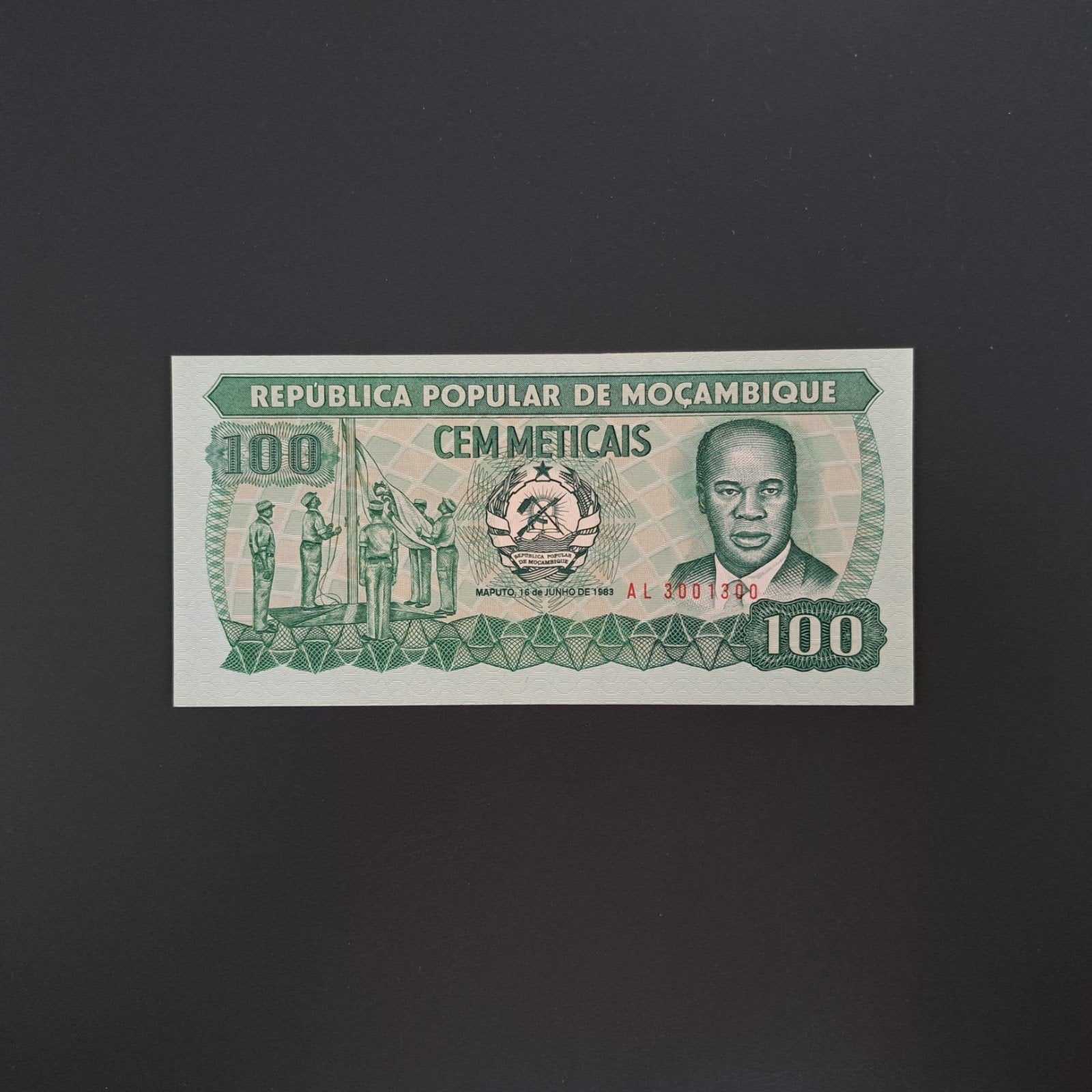 100 meticais Mozambique #003, Postzegels en Munten, Verzenden, Overige landen, Los biljet