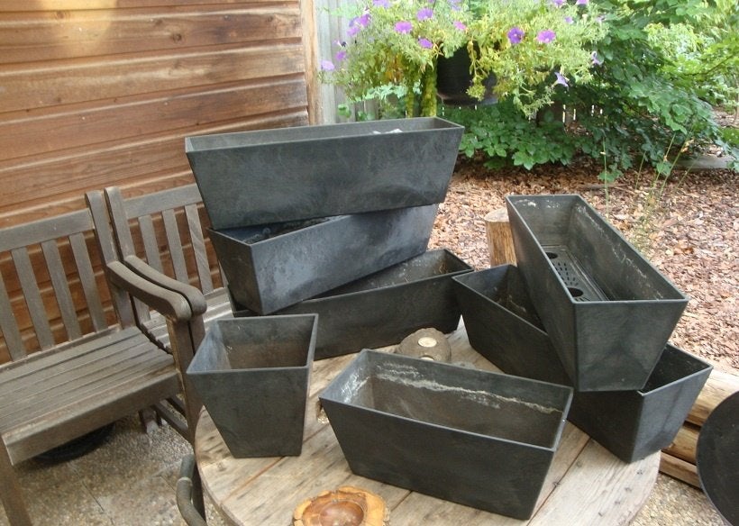 Artstone Plantpotten Model Ella - binnen en buiten, Ophalen, Kunststof, Gebruikt, 40 cm of meer