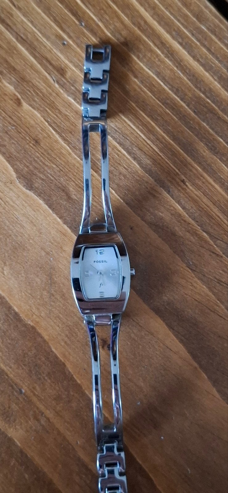 Fossil dames horloge ES-9645 met nieuwe batterij, Staal, Staal, Fossil, Polshorloge
