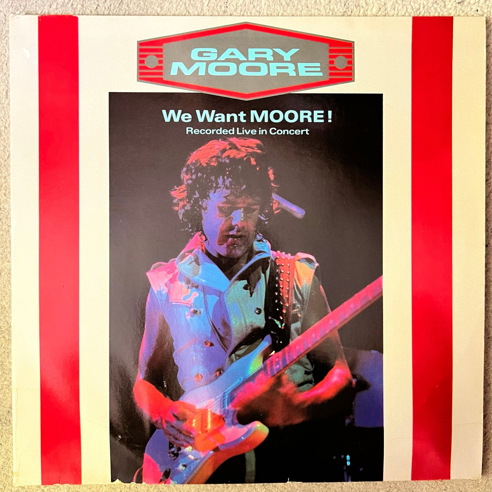 Gary Moore - We Want Moore! Live Album LP, Gebruikt, Hard Rock, Ophalen of Verzenden, 12 inch