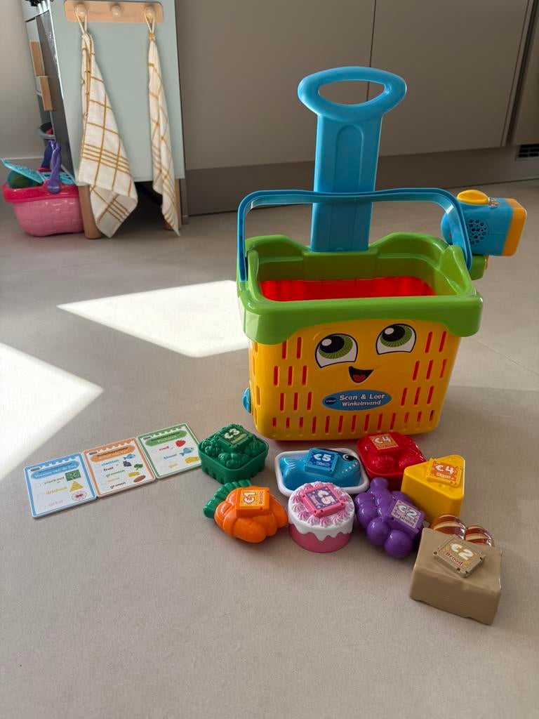Vtech scan en leer winkelmand, Kinderen en Baby's, Speelgoed | Vtech, Ophalen of Verzenden, Zo goed als nieuw