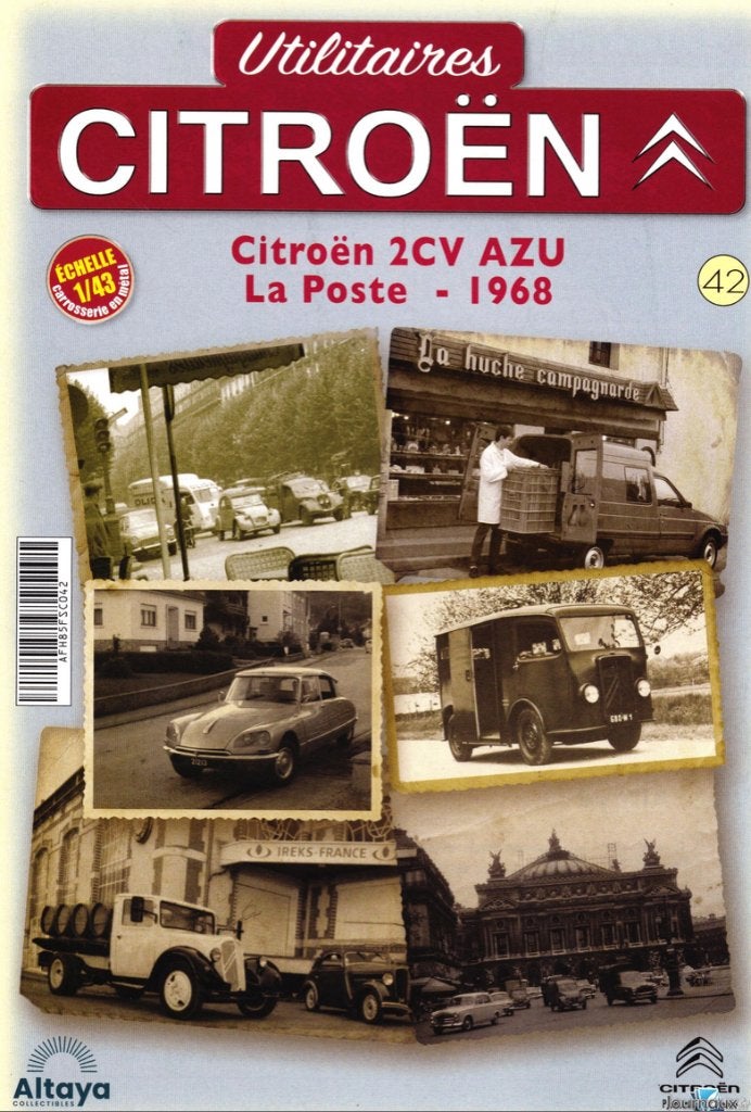 Citroen 2CV AZU la poste 1968 1/43 Utilitaires Citroen# 42, Verzenden, Nieuw, Auto, Overige merken