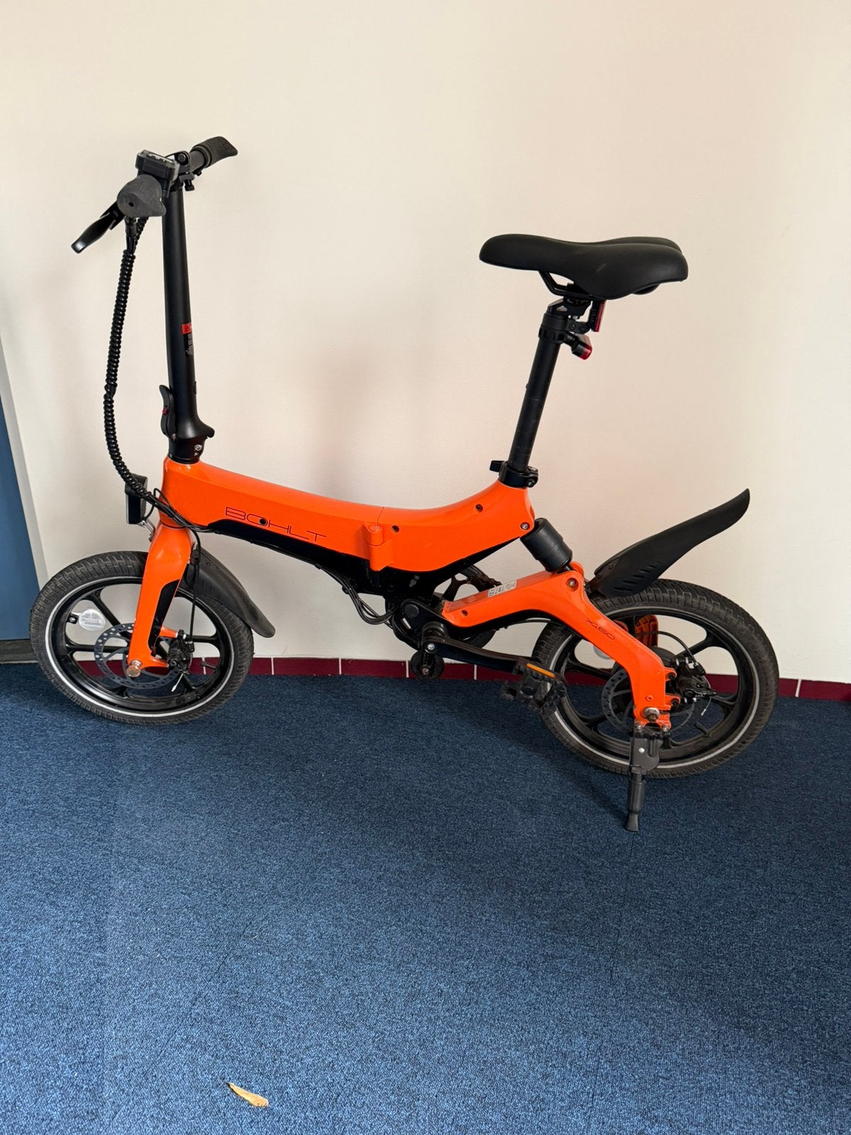 2 jaar oude Bohlt X160 elektrische vouwfiets te koop, Fietsen en Brommers, Fietsen | Vouwfietsen, Ophalen, Zo goed als nieuw, 16 tot 18 inch