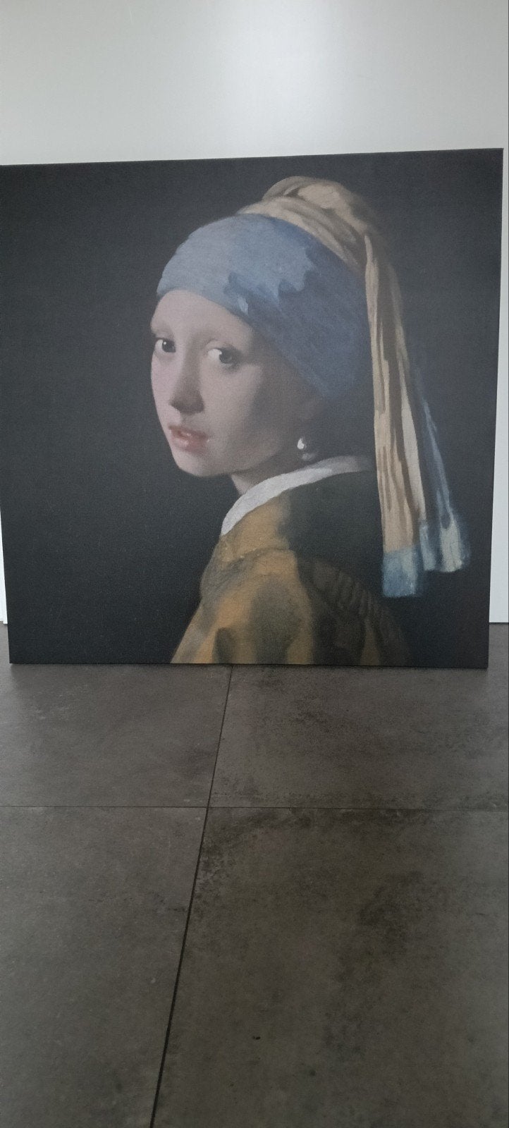 schilderij meisje met de parel, Ophalen, Zo goed als nieuw, Schilderij, 75 tot 100 cm