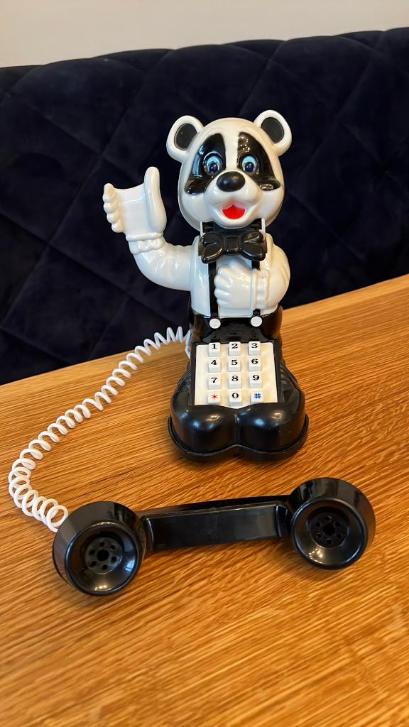 Vintage en uniek panda telefoon uit de jaren ‘70- werkend, Ophalen of Verzenden, Gebruikt, Overige typen