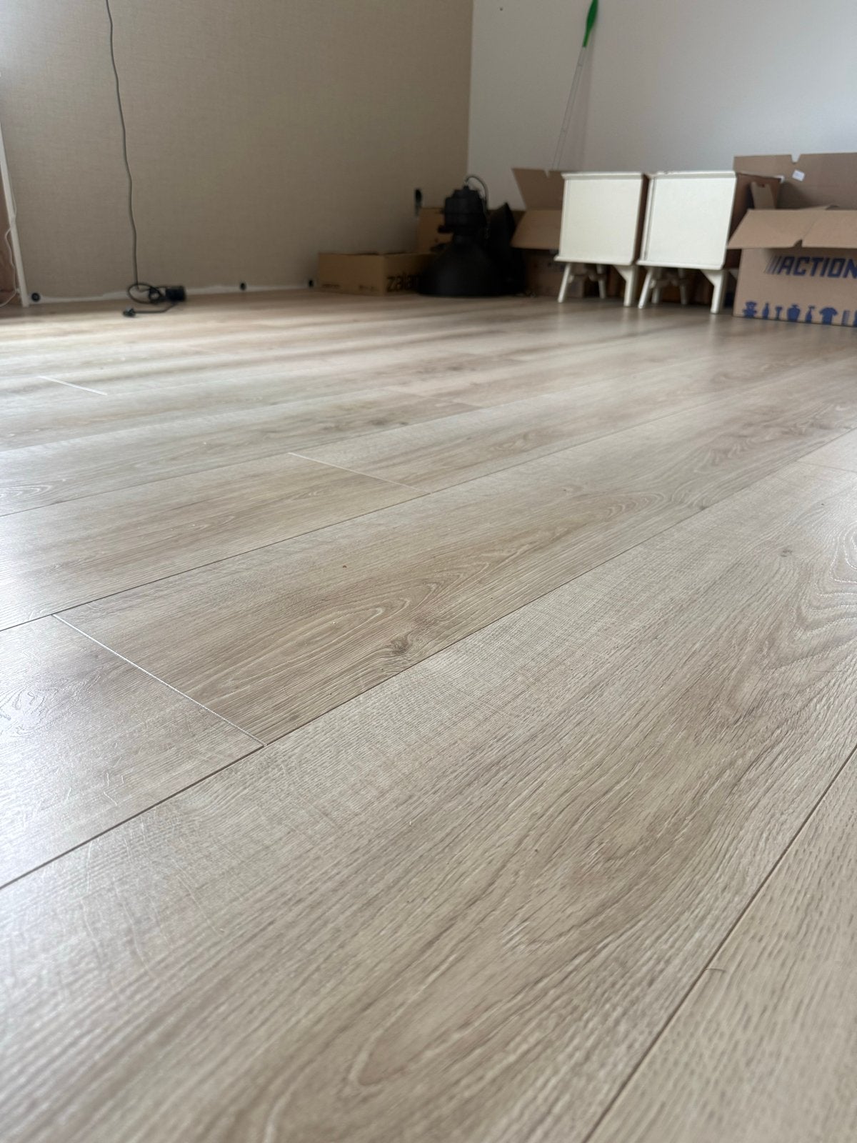 Laminaatvloer licht eiken - ca. 60m2, Ophalen, Gebruikt, 50 tot 150 cm, 10 m² of meer