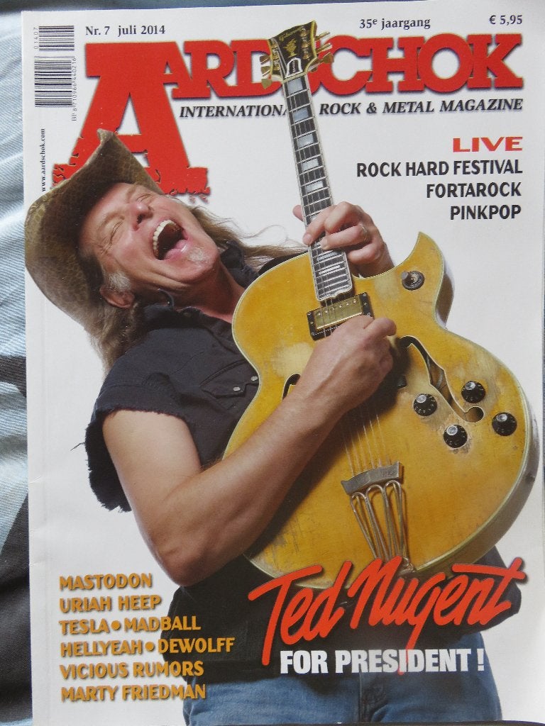 Aardschok 2014 - Ted Nugent cover, Ophalen, 1980 tot heden, Nederland, Tijdschrift