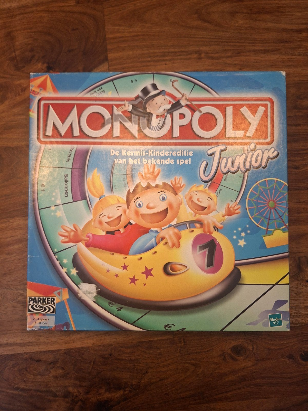 Monopoly Junior - De Kermis-Kindereditie, Drie of vier spelers, Ophalen of Verzenden, Gebruikt, Parker