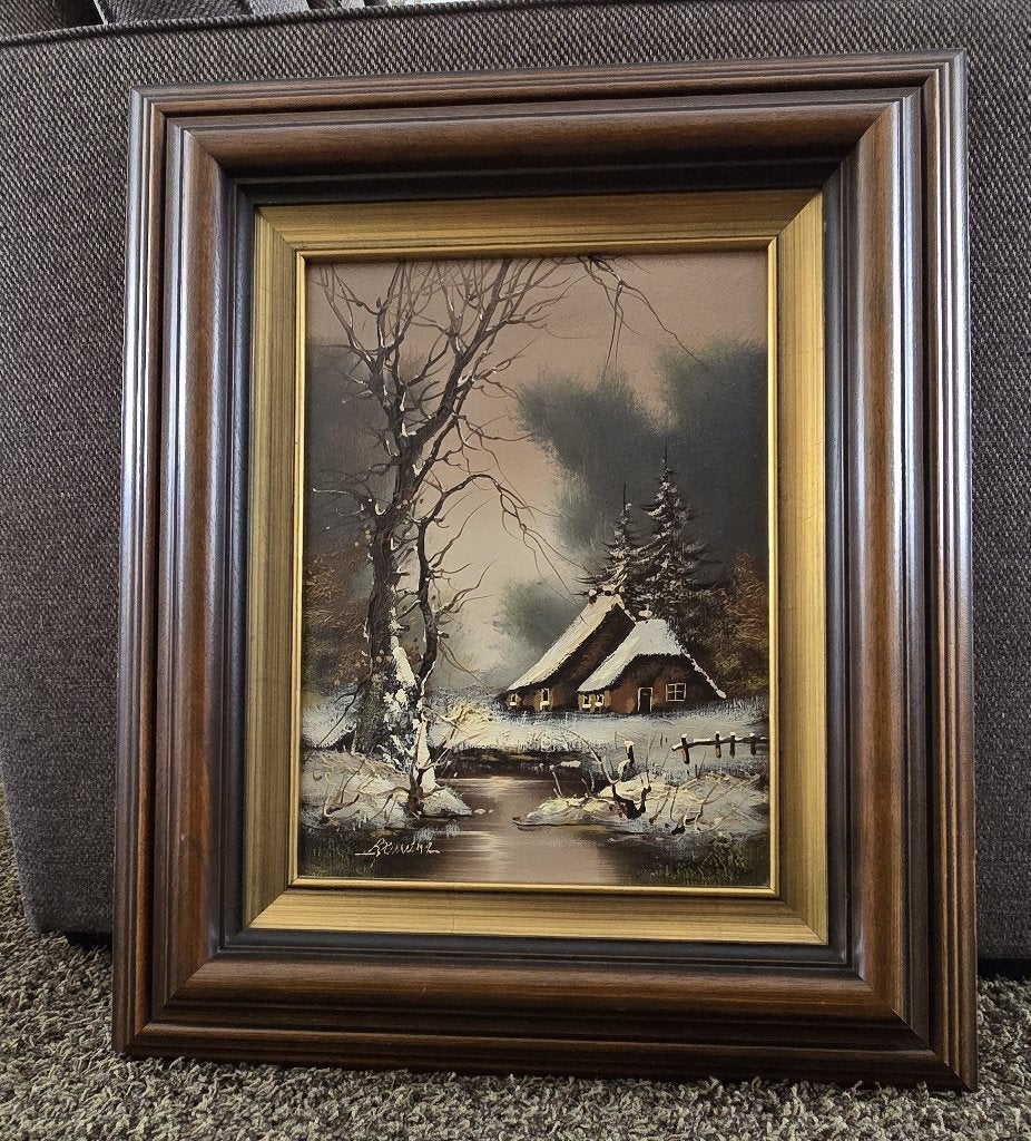 schilderij Bruinsma, Ophalen, Bijzondere lijst, Landschap