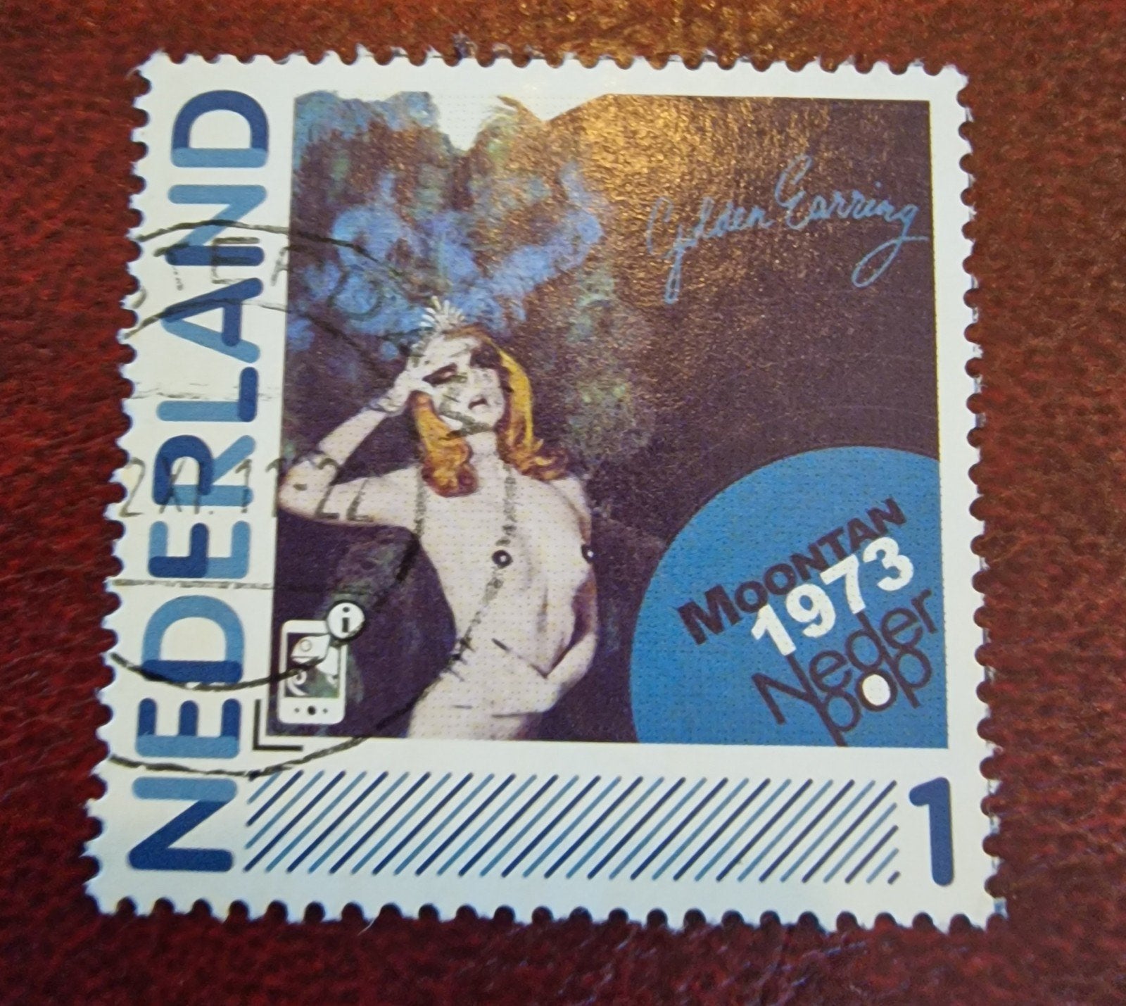kv936 persoonlijke  postzegel Golden Earring Moontan 1973, Ophalen of Verzenden, Na 1940, Gestempeld