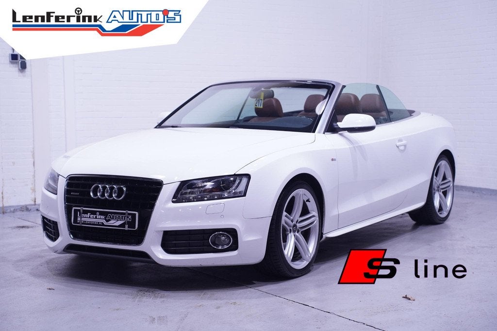 Audi A5 Cabriolet 3.0 TDI V6 240 pk Quattro Aut. S-Line Cogn, Auto's, Audi, Automaat, Euro 5, 15 km/l, Gebruikt