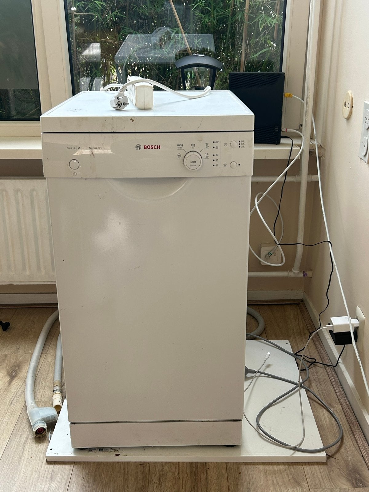 BOSCH Vaatwasmachine - Serie 2 - Wit, Ophalen, Gebruikt, 60 cm of meer, Eco programma