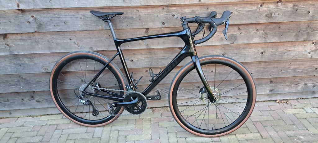 Giant Defy Advanced 1 zwart maat L, Fietsen en Brommers, Fietsen | Racefietsen, 28 inch, Carbon, Heren, Zo goed als nieuw
