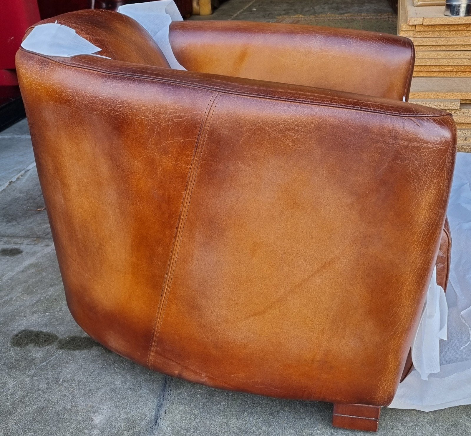 Nieuwe Aviator fauteuils vintage leer + BEZORGING GRATIS, Aviator, ., Nieuw, Leer