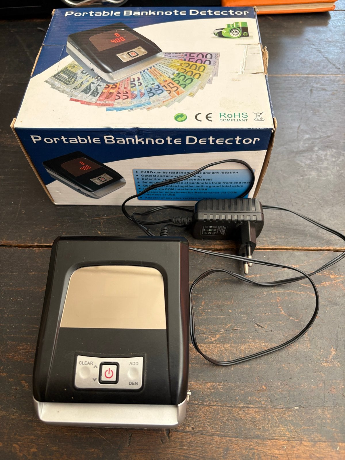 Draagbare Bankbiljet Detector - Controleer echtheid, Postzegels en Munten, Ophalen of Verzenden