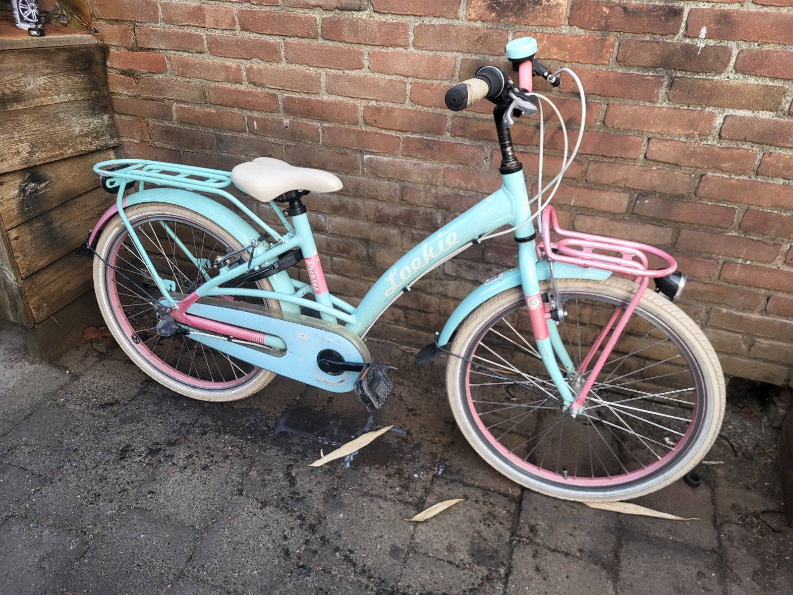 22inch Loekie Princess meisjesfiets Nexus3 etc 7-9jaar, Fietsen en Brommers, Fietsen | Meisjes, Ophalen, Terugtraprem, 22 inch