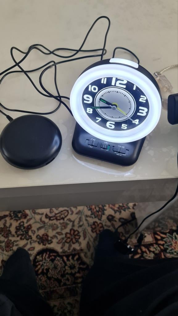 Wekker met 80 dB Trilschijf Vibra Lichtfilser, Ophalen of Verzenden