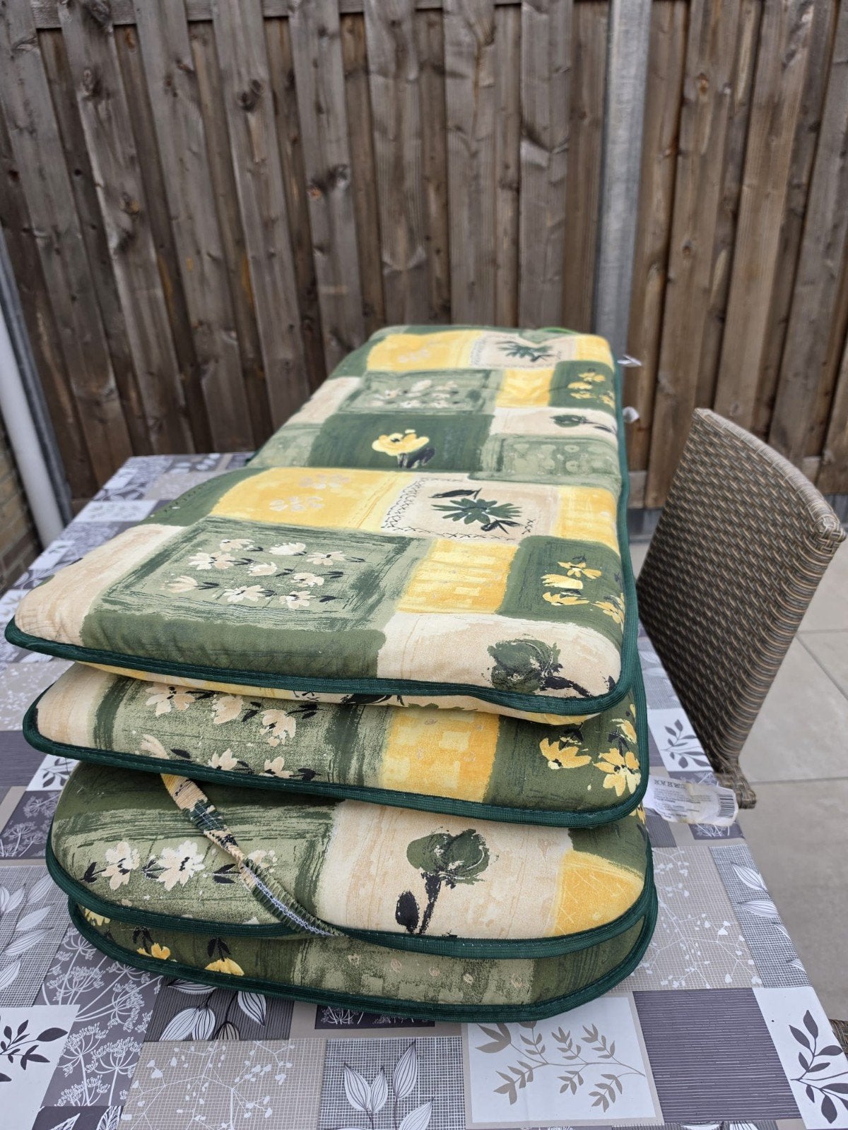 Tuinstoelkussens - Set van 4, Tuin en Terras, Ophalen, Gebruikt