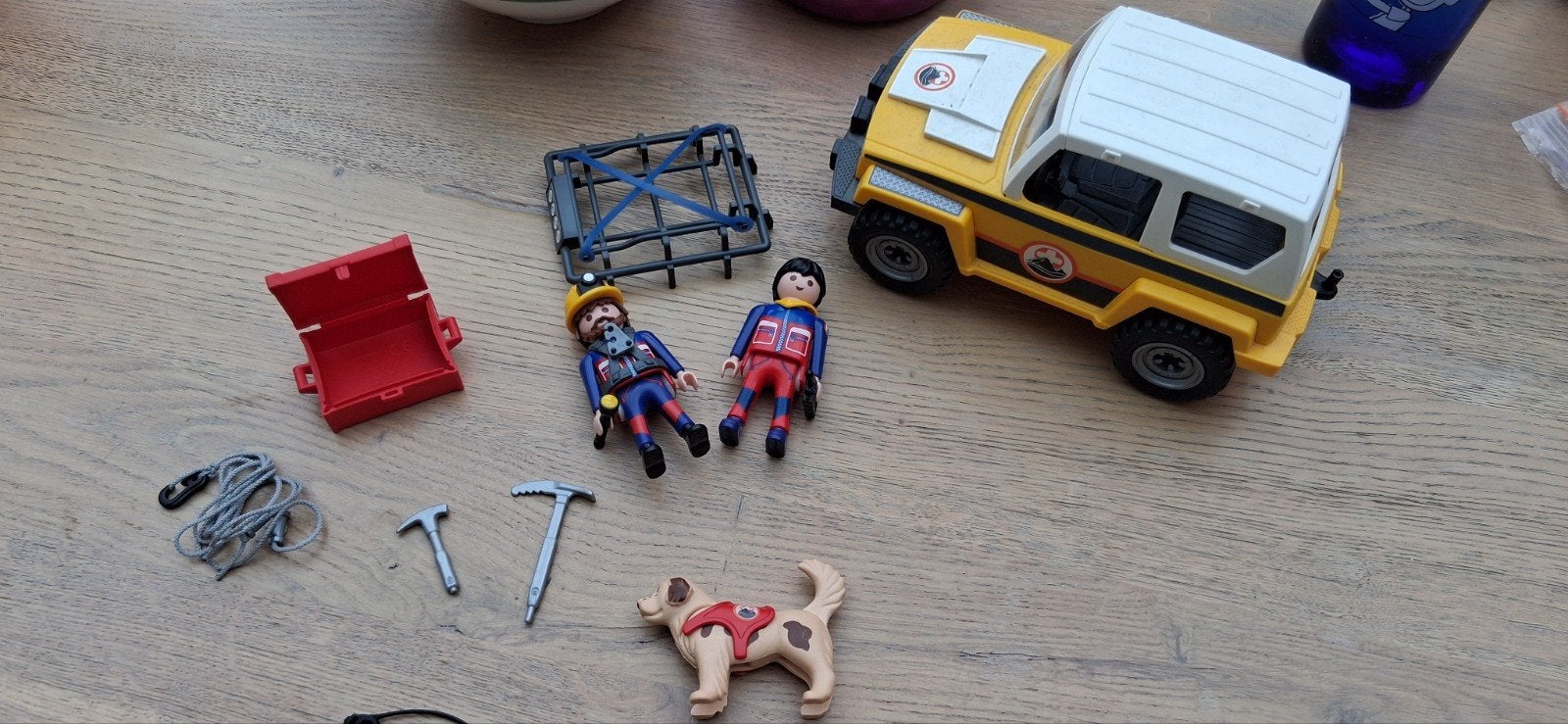 Playmobil 9128 Reddingsvoertuig met speleologen, Gebruikt, Complete set, Voertuig, Ophalen of Verzenden