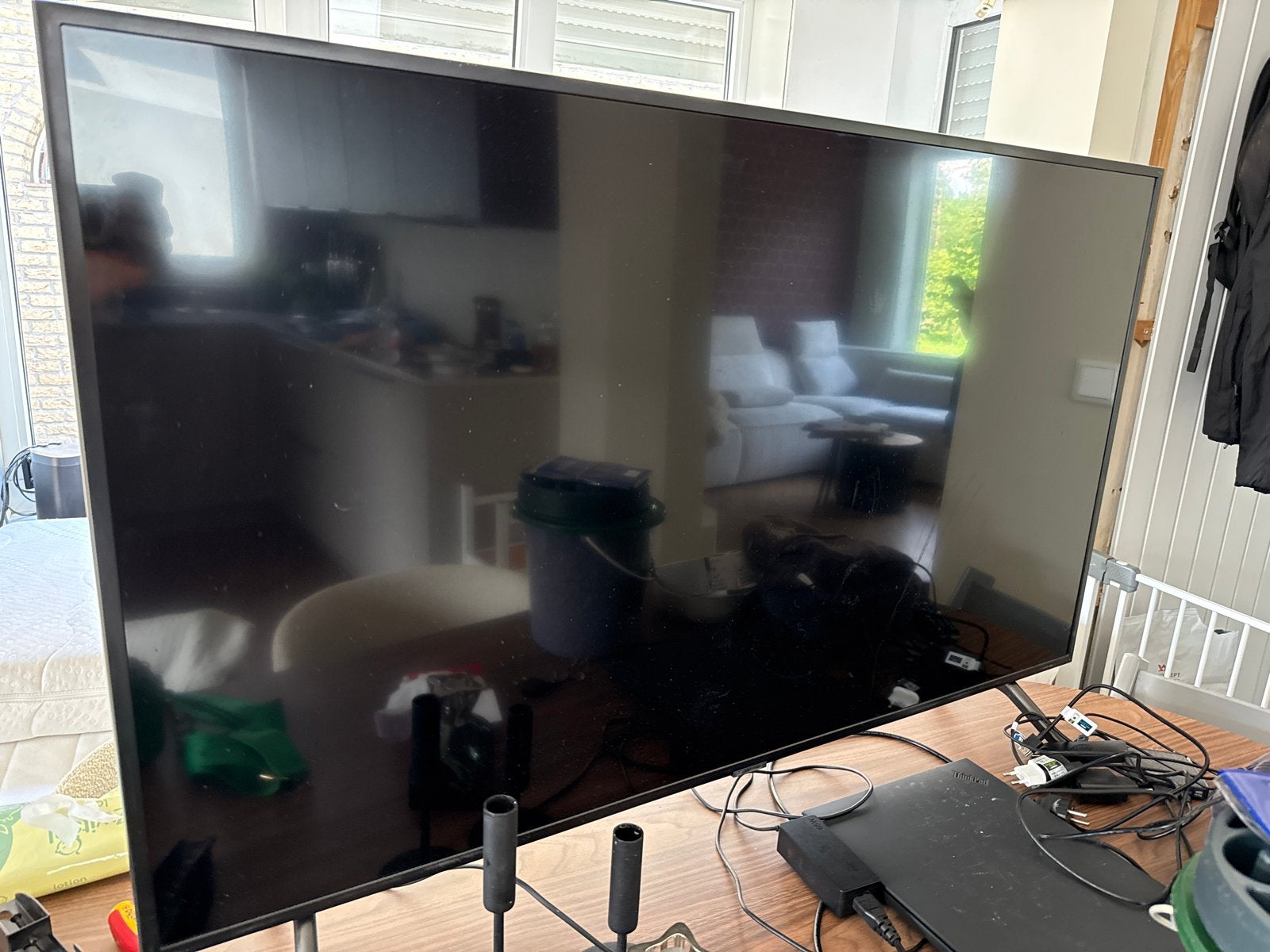 Kapotte Samsung TV voor hobbyist/onderdelen, Audio, Tv en Foto, Televisies, Ophalen, LED, 50 Hz, Samsung